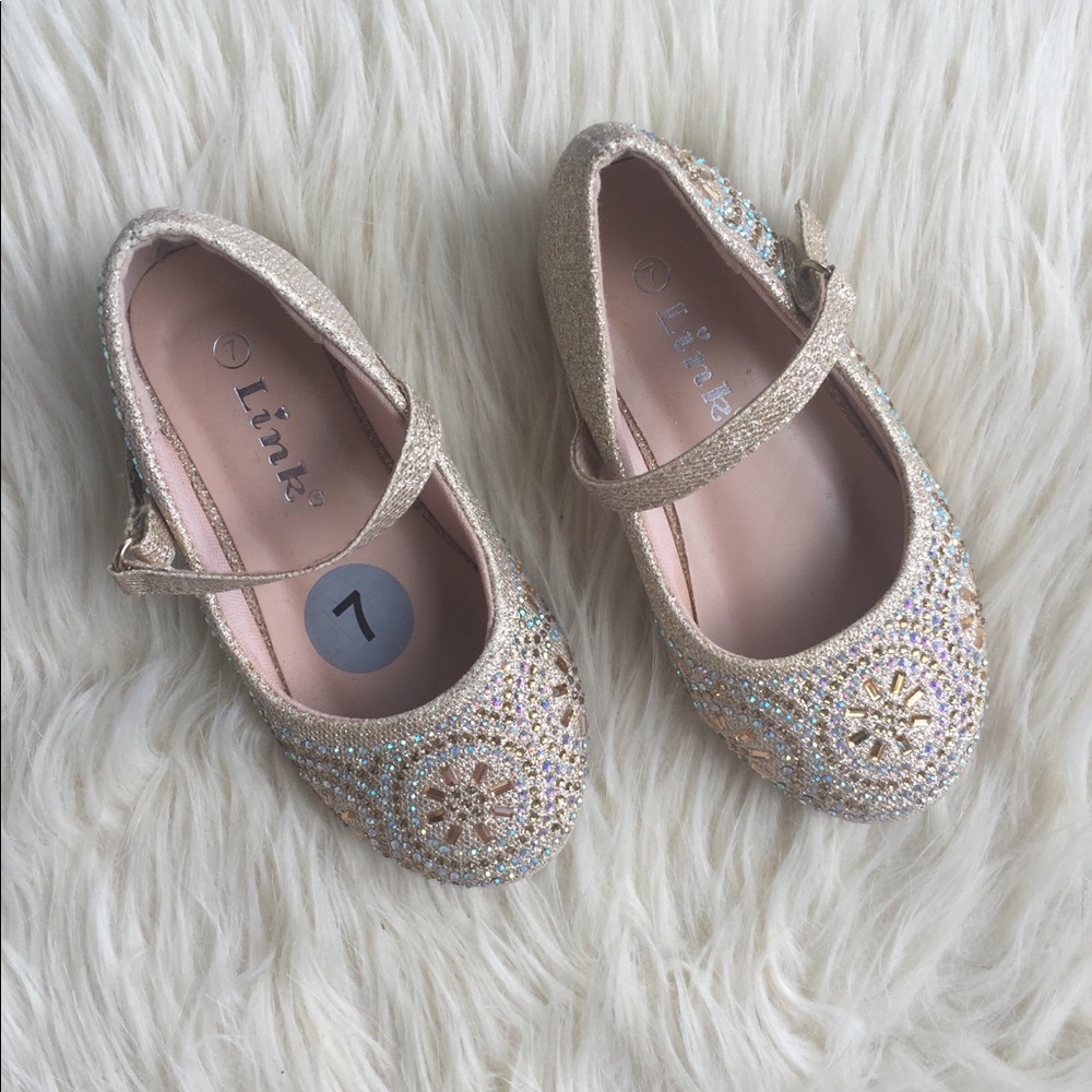 Toddler Girls Cinderella Slippers Sz 7